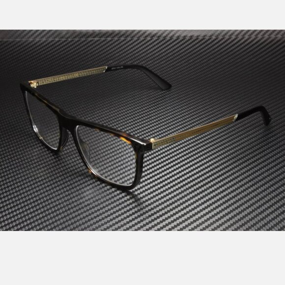 Gucci Havana Men's Eyeglasses 56mm New - Picture 1 of 5